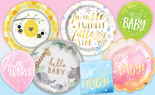 Baby shower best sale themes party city